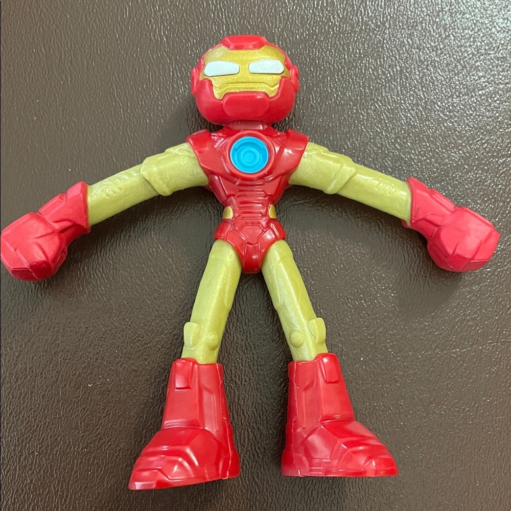 Hasbro Red and Gold Iron Man Figurine 4”